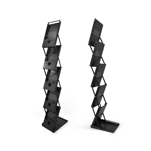Brochureholder X5 Sort 150cm
