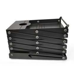 Brochureholder X5 Sort 150cm