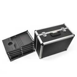 Brochureholder X5 Sort 150cm